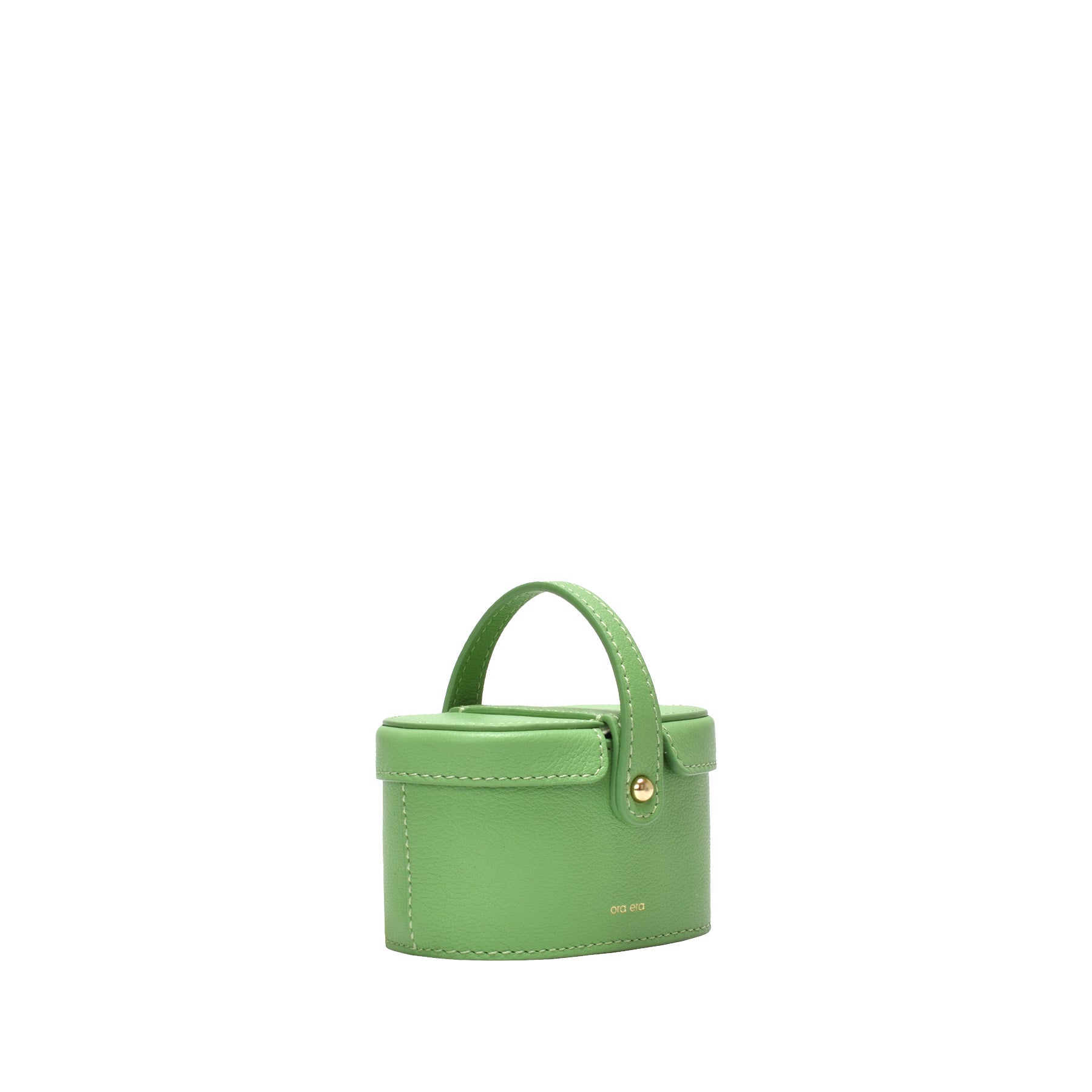 Milky Guacamole Croc-Embossed Leather Bag